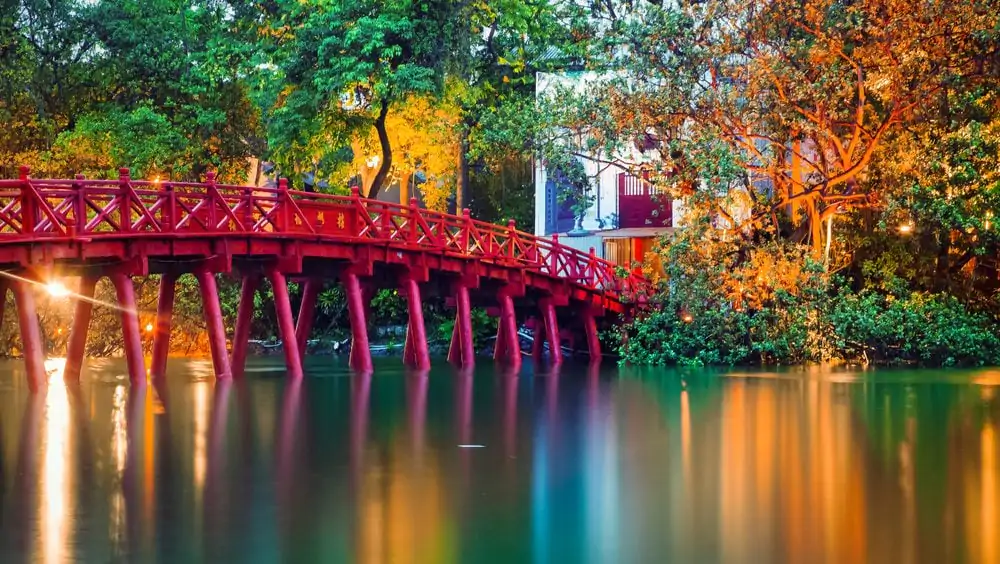 Ngoc Son Temple at Hoan Kiem Lake