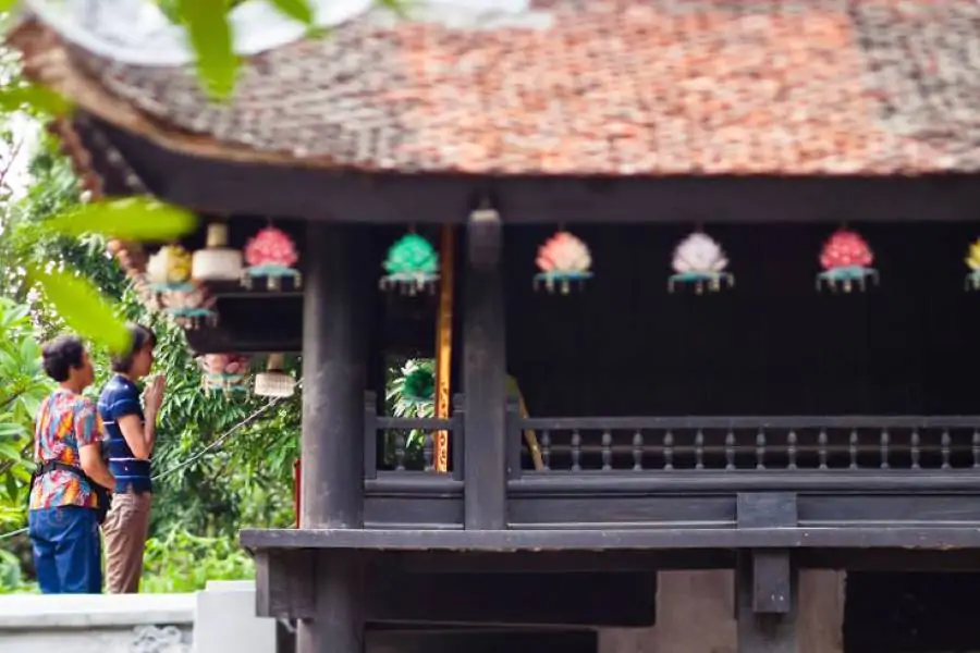 Unique Architecture of One Pillar Pagoda