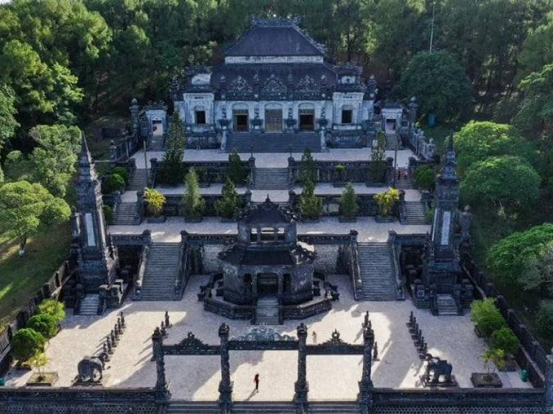 The prominent appearance of Khai Dinh Tomb in Hue, Vietnam (Source: Collected) The prominent appearance of Khai Dinh Tomb in Hue, Vietnam (Source: Collected)