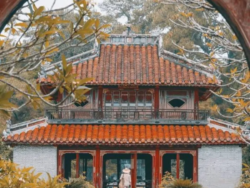 Minh Mang Tomb is regarded as the most superb royal mausoleum in Hue Vietnam(Source: @soaipham)