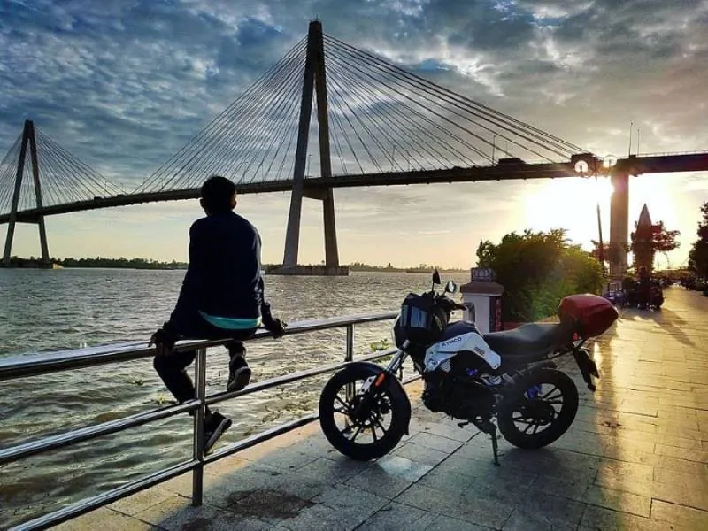 Mekong Delta motorbike tour (Source: Collected)