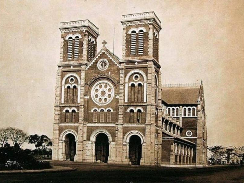 Notre Dame Cathedral in Saigon in the past (Source: Collected)