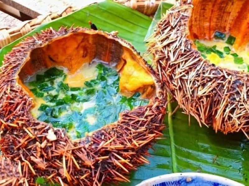 Comprehensive Guide to Phu Quoc Island, Vietnam Grilled sea urchin with scallion oil, a Phu Quoc specialty
