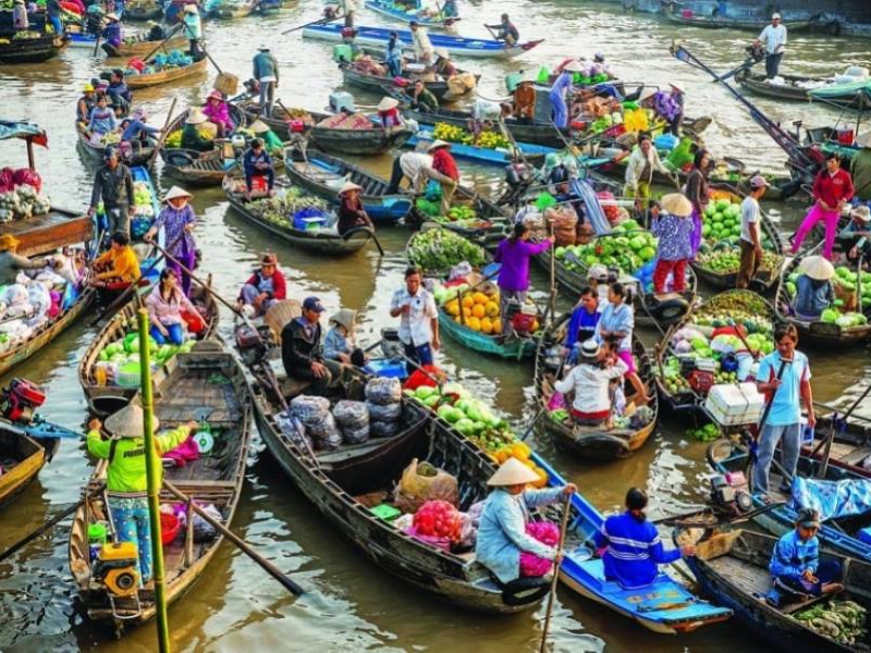 Travel by Boat from Saigon River to the Mekong Delta Travel by Boat from Saigon River to the Mekong Delta