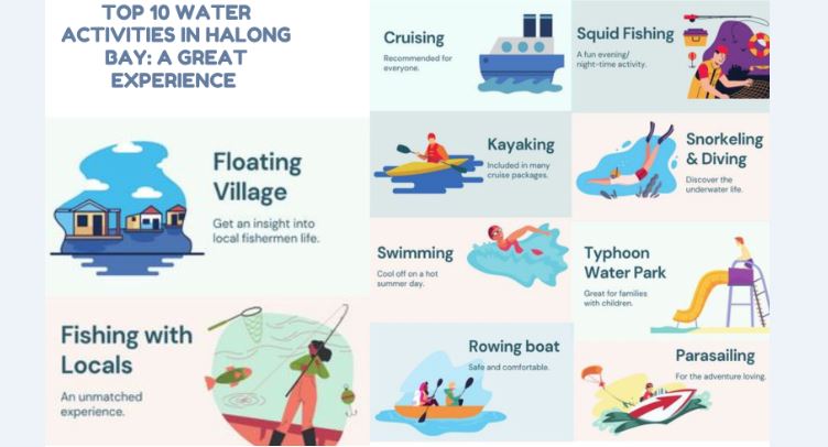 Top 10 Water Activities in Halong Bay: A Great Experience