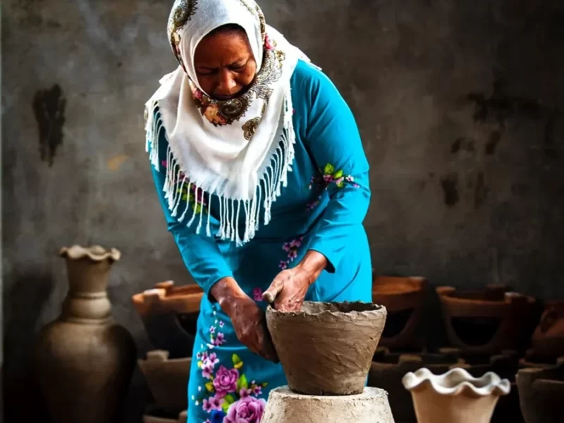 Bau Truc pottery items are made from clay from the river flowing around the village (Source: Collected) Bau Truc pottery items are made from clay from the river flowing around the village (Source: Collected)