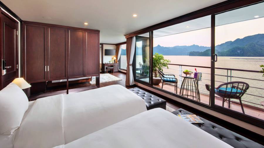 Elegance Family Balcony Cabin | Vietnam Discovery Tours