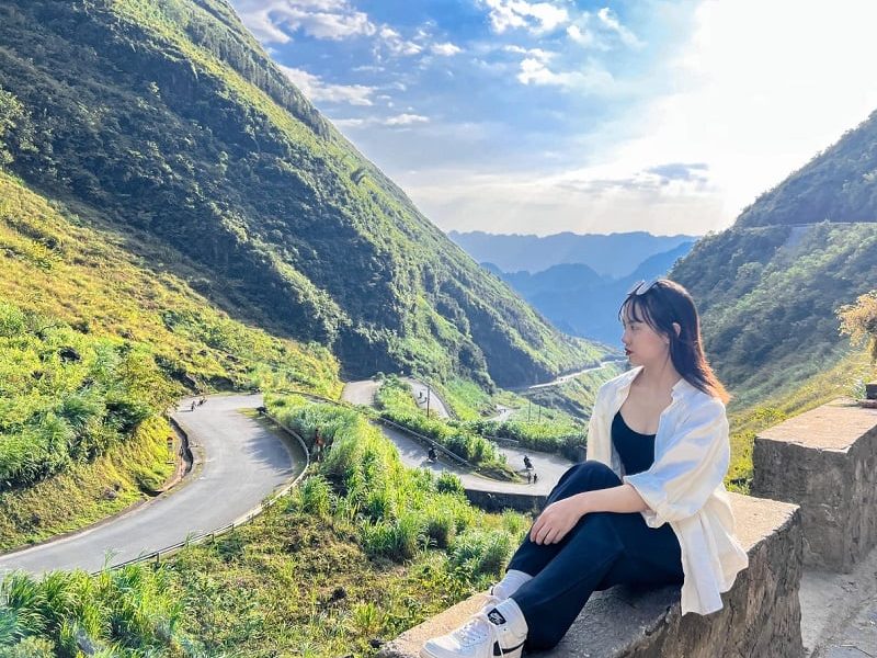 Mountain landscape along Ma Pi Leng Pass in Ha Giang