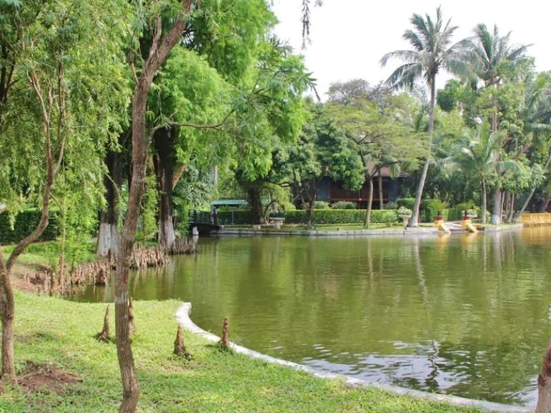 President Ho raised the fish and would relax by the fish pond (Source: Collected)