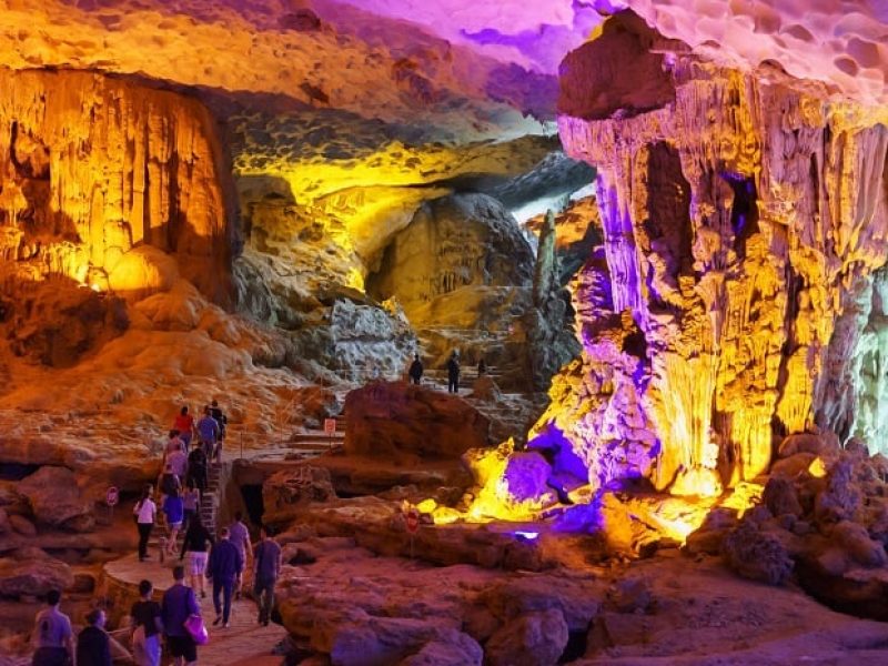A myriad of stalagmites that look like sparkling chandeliers inside Sung Sot Cave Halong Bay (Source: Keith Hadley) A myriad of stalagmites that look like sparkling chandeliers inside Sung Sot Cave Halong Bay (Source: Keith Hadley)