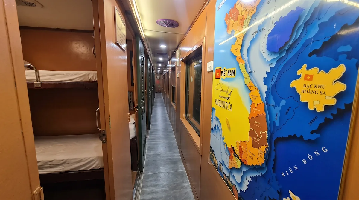 SP8 Train Cabin Interior | Vietnam Discovery Tours